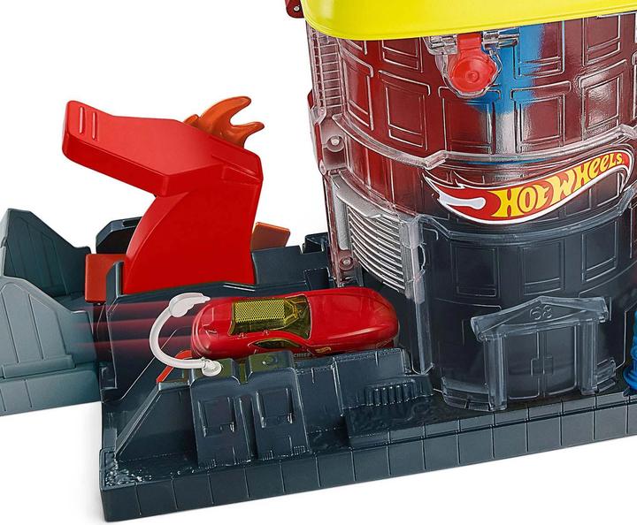 Actual product image Hot Wheels Super Fire Station Rescue playset