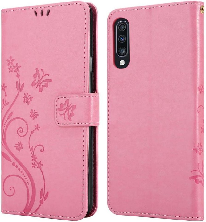 Produktbild Cadorabo Flower Book Cover (Samsung Galaxy A70)