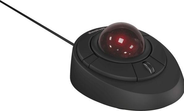 Actual product image KeySonic MSM KSM-6188T-B Corded trackball mouse black (Cable)