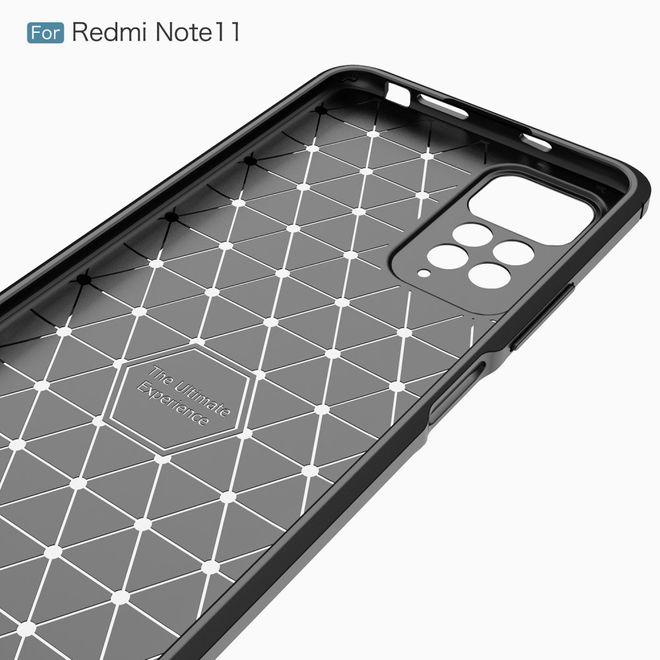 Produktbild MU Style Carbon Fiber TPU Softcase Series (Xiaomi Redmi Note 11, Xiaomi Redmi Note 11S)