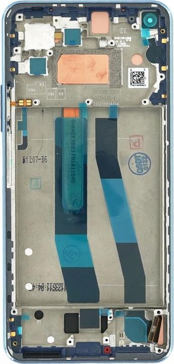 Actual product image OEM Display unit + frame for Xiaomi Mi 11 Lite 4G bubblegum blue (Display, Xiaomi Mi 11 Lite)