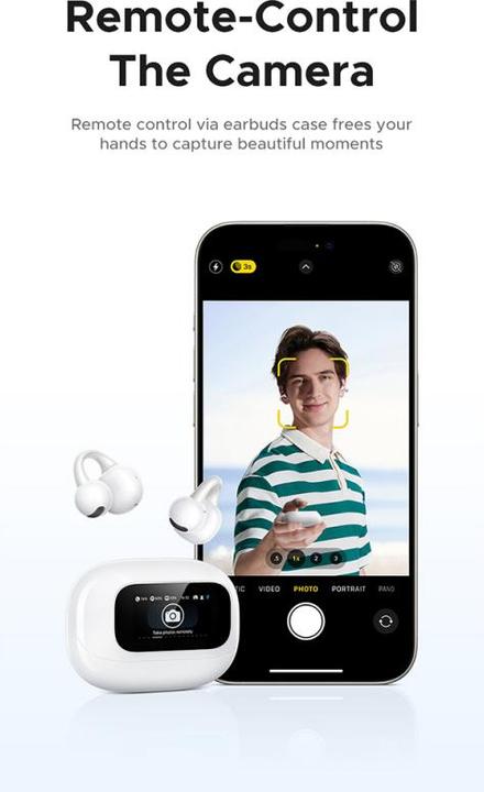 Produktbild Ugreen S6 ClipBuds Magic WS208, White (ANC, Kabellos)