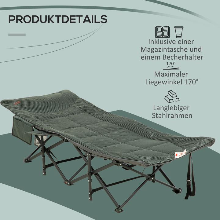 Image du produit Outsunny Lit de camp pliable avec sac