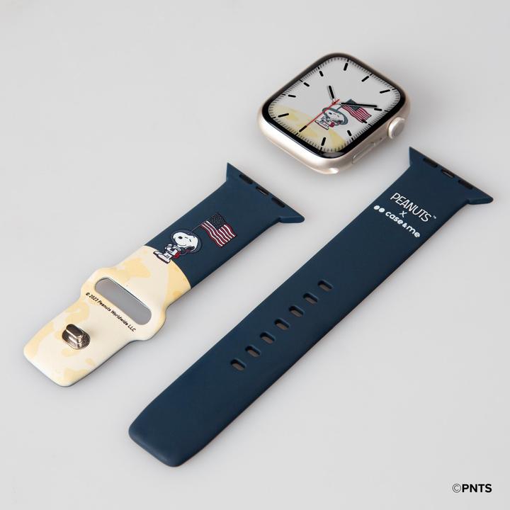 Produktbild Caseme Armband für Apple Watch 42, 44, 45,49mm mit Peanuts-Design (42 mm, 44 mm, 45 mm, 49 mm, Silikon)