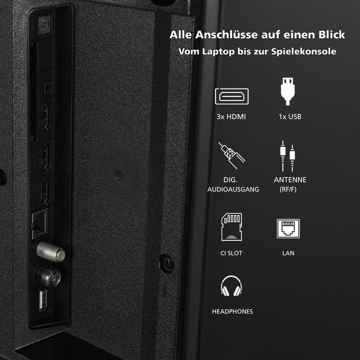 Actual product image JVC LT-55VU3455 (139 cm (55 inch), black, UltraHD/4K, triple tuner, Smart TV, TiVo operating system) (55", LED, 4K, 2024)