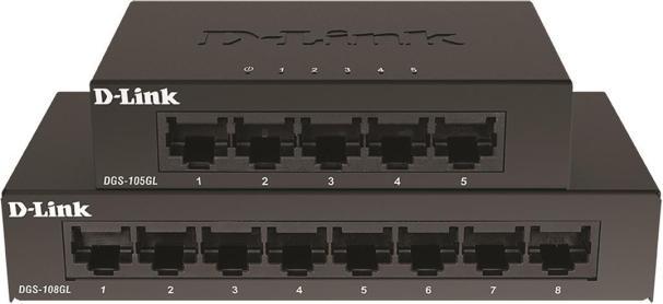Actual product image D-Link DGS-105GL 5GE switch in retail stores (5 ports)