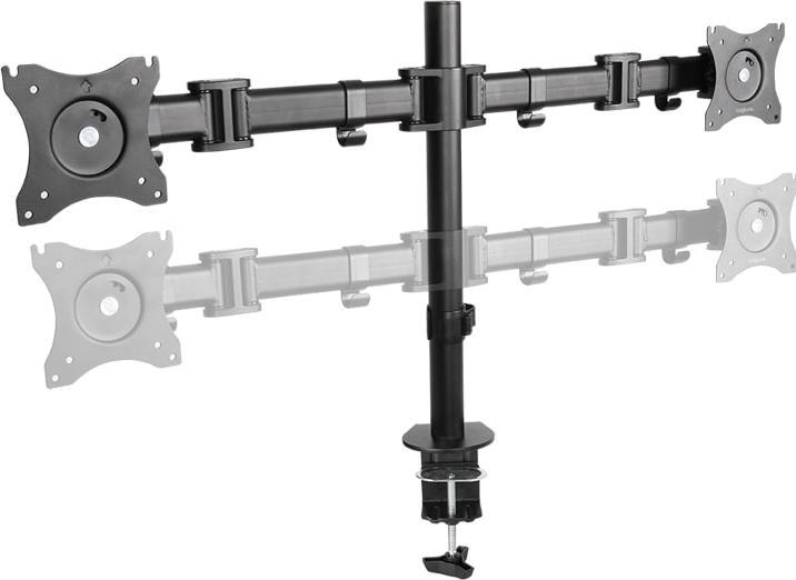 Productafbeelding LogiLink 2-voudige monitor bureaubevestiging (Tabel, 27")