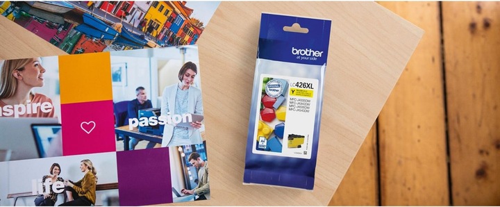 Actual product image Brother LC426XLY INK FOR MINI19 BIZ-STEP (Y)