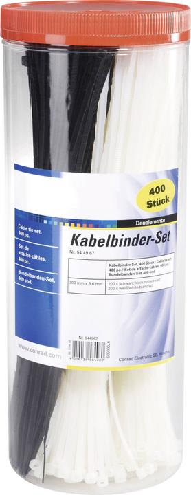 Image du produit Tru Components Assortiment de colliers de serrage, 1000pcs (200 mm, 1000 pcs)