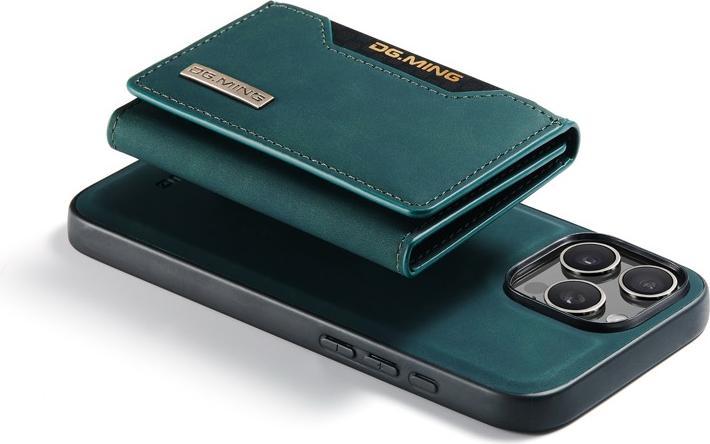 Produktbild Dg.Ming iPhone 13 Pro - Etui, Leder-Optik, Kartenfach & Magnetverschluss, Grün (Apple iPhone 13 Pro)