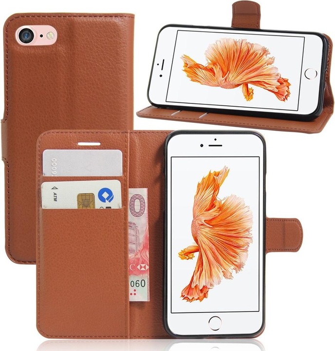Produktbild Cover-Discount Leder Etui Kartenfächer (Apple iPhone 7, Apple iPhone 8)