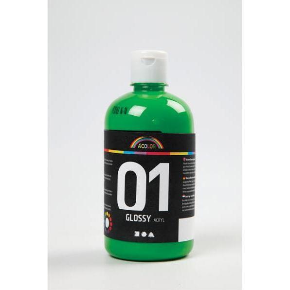 Thumbnail - Creativ Company, Künstlerfarbe + Bastelfarbe, A-Color Acrylfarbe (Hellgrün, 500 ml)