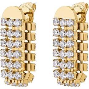 Brosway, Ohrringe, Luxuriöse vergoldete Ohrringe mit Cubic Zirkonia Desidery Beie028