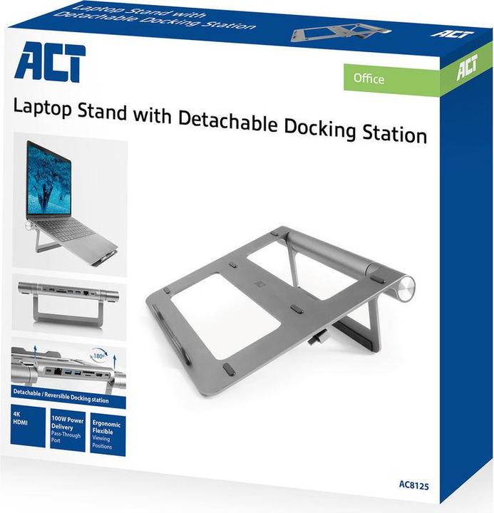 Actual product image Laptop stand with detachable docking station
