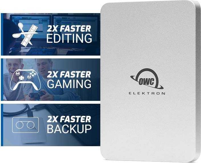 Productafbeelding OWC 480GB Envoy Pro Electron ultracompacte USB-C 10Gb/s stof- en waterbestendige robuuste - (0.48 TB)