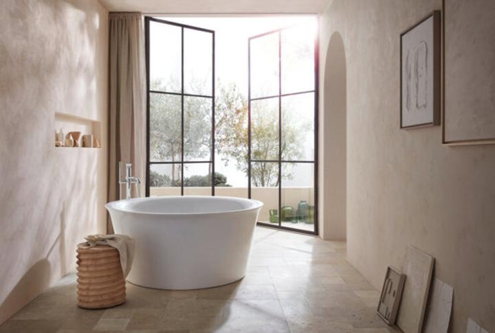 Actual product image Duravit WHITE TULIP bathtub d= 1400mm, free-standing white (330 l, 140 cm, 140 cm)