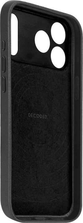 Actual product image Decoded Leather Backcover Apple iPhone 17 Pro Black (Apple iPhone 17 Pro)
