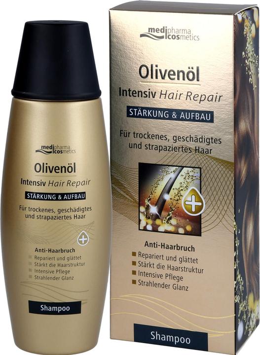 Produktbild Medipharma cosmetics Olivenöl Intensiv Hair Repair Shampoo, 200 ml Shampoo (200 ml, Flüssiges Shampoo)