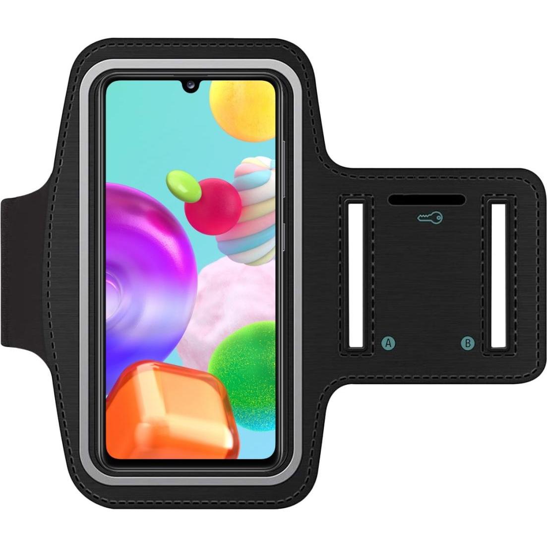 SmartFitness Samsung Galaxy A41 Handy Sport Armband, Smartphone Sportarmband, Schwarz