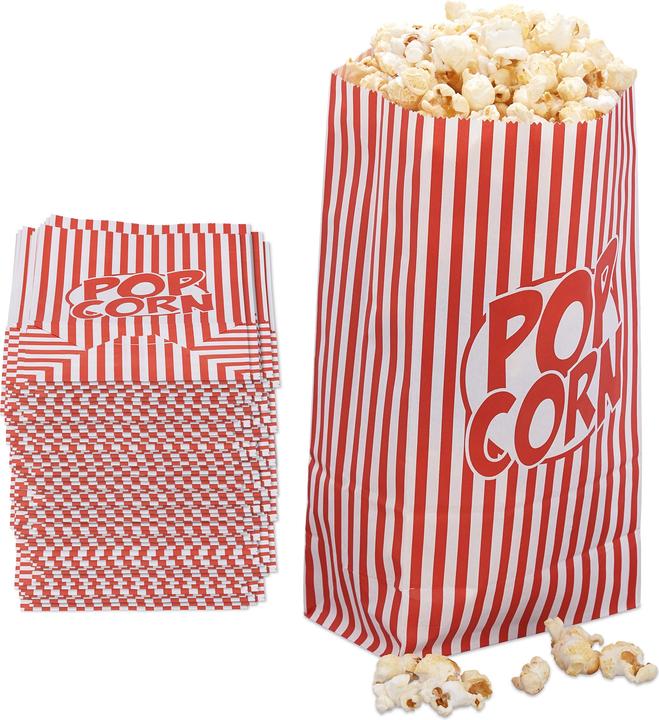 Actual product image Relaxdays 144 popcorn bags (144 x)