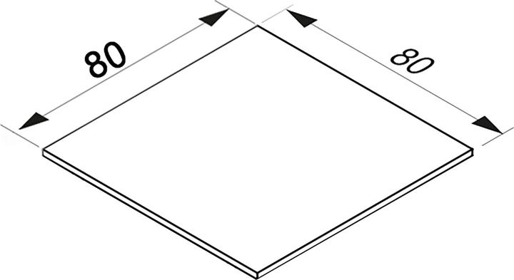 Image du produit VCM Plateau d'angle "Lona 80x80" | Bureau, table d'ordinateur, table d'angle, table angulaire (80 x 80 cm)