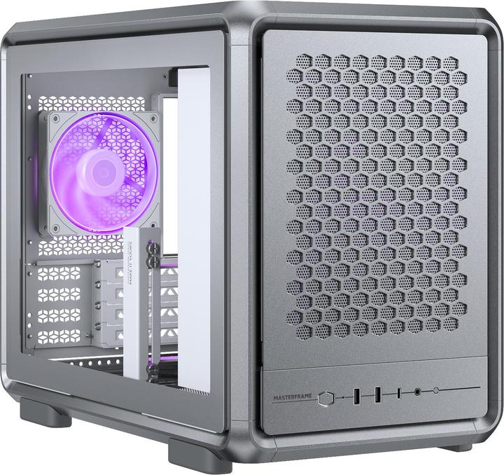 Actual product image Cooler Master MasterFrame 400 Mesh Silver (mATX, Mini-ITX)