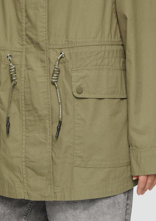 Produktbild S.Oliver Outdoor-Jacke Baumwolljacke mit Tunnelzug in der Taille (46)