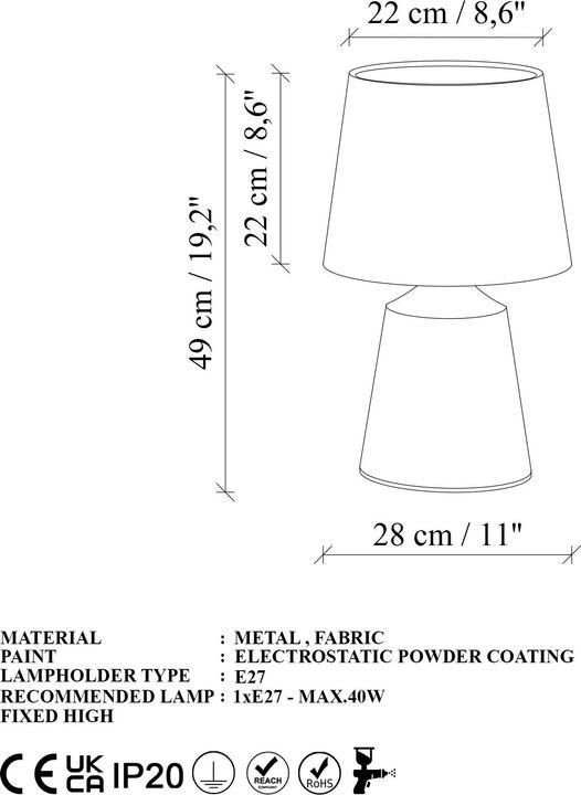 Actual product image Opviq Drop (E27)