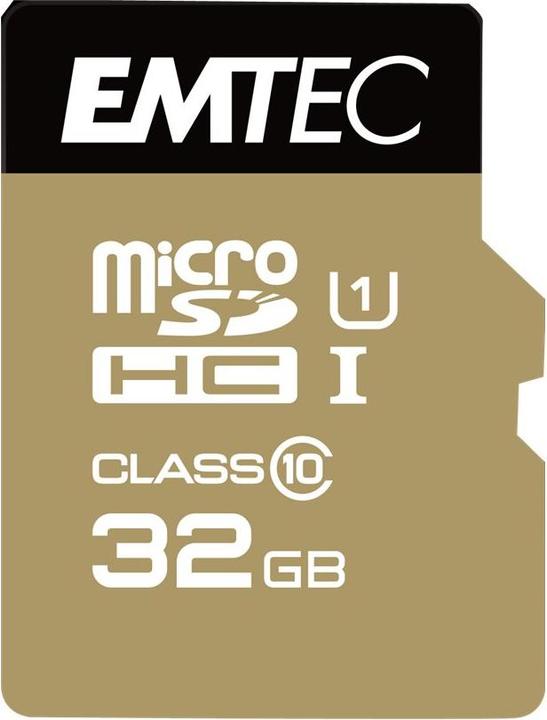 Emtec l'élite de l'or (32 Go, microSDHC, U1, UHS-I)