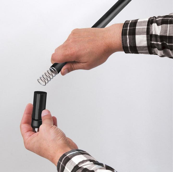 Produktbild MSV Duschstange Aluminium Glänzend schwarz 70 - 120 cm