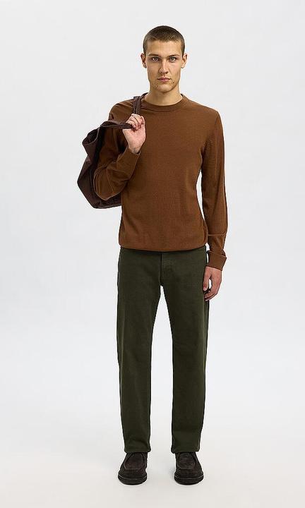 Produktbild Selected Homme 100% Merinowoll Pullover mit Rundhalsausschnitt (L)