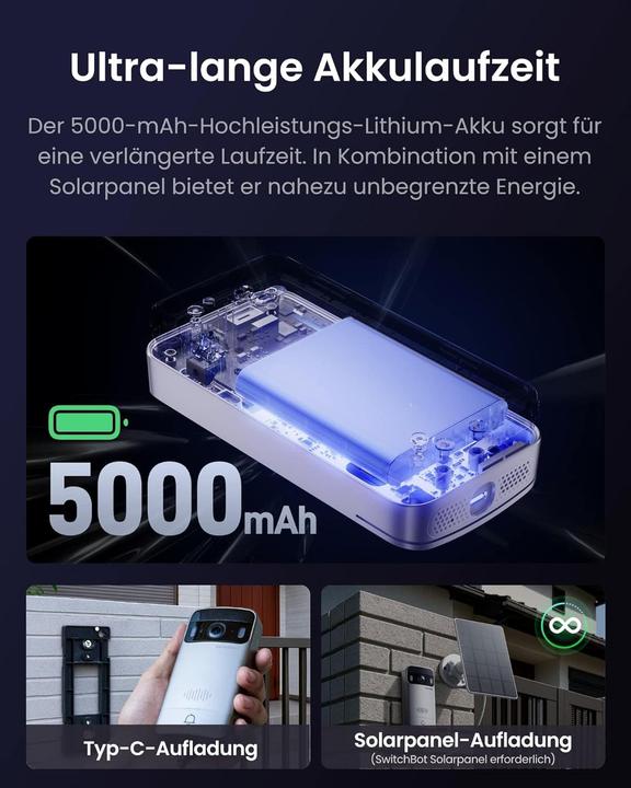 Image du produit SwitchBot Videotürklingel (Sans fil, WiFi)