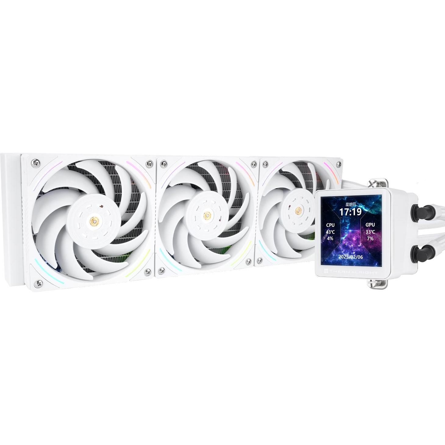 Thermalright Kit Watercooling AIO Frozen Vision V2 RGB - 360mm (Blanc), Raffreddamento ad acqua CPU, Bianco