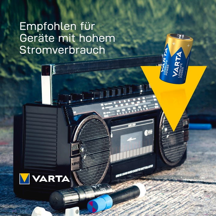 Actual product image Varta LONGLIFE Power (2 pcs., D, 16500 mAh)