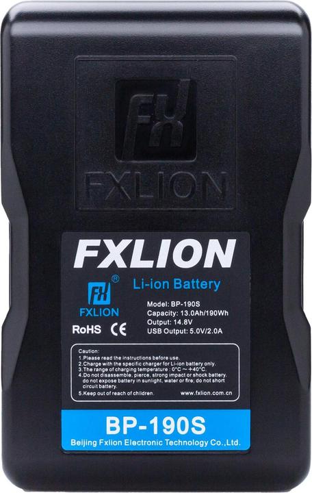 Actual product image Fxlion Cool Black 184 Wh, V-Mount (Camera battery)