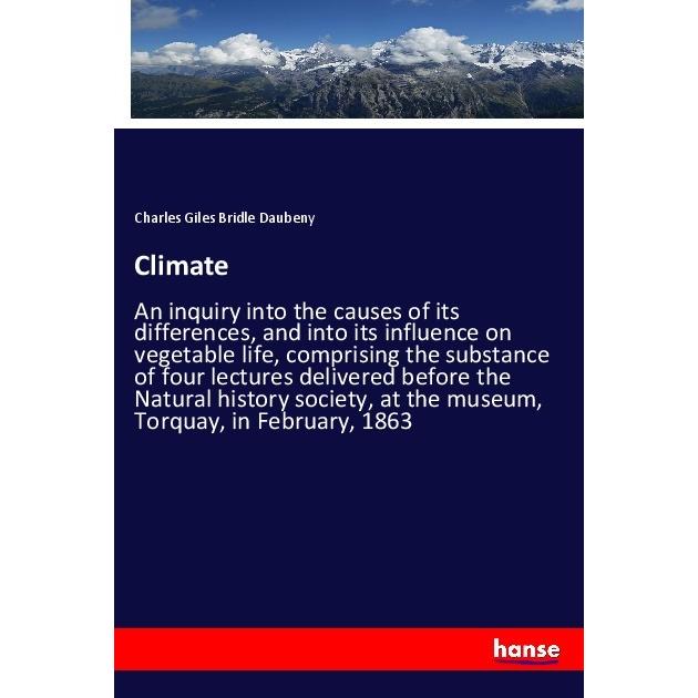 Climate, Fachbücher von Charles Giles Bridle Daubeny