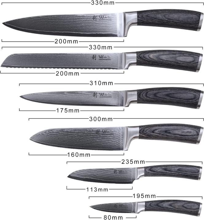 Produktbild Wakoli Edis Damastmesser-Set (20 cm)