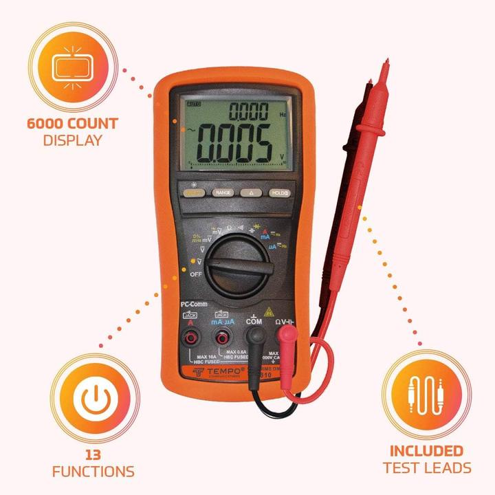 Produktbild Tempo Communications Hand Multimeter Digital MM810 (CAT IV 1000V)
