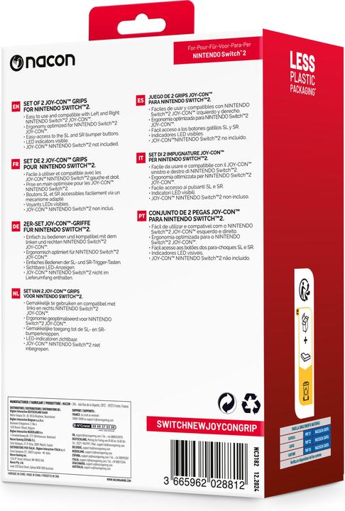 Actual product image Nacon Gaming Joy-Con Grip Duo Pack (Switch 2)