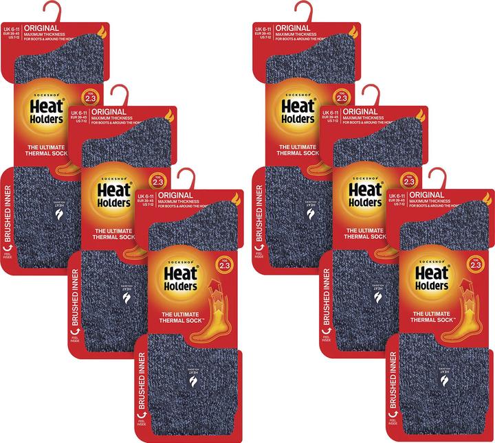 Produktbild Heat Holders 6 Paar original dicke Winter-Thermosocken für (6er Pack, 39 - 45)