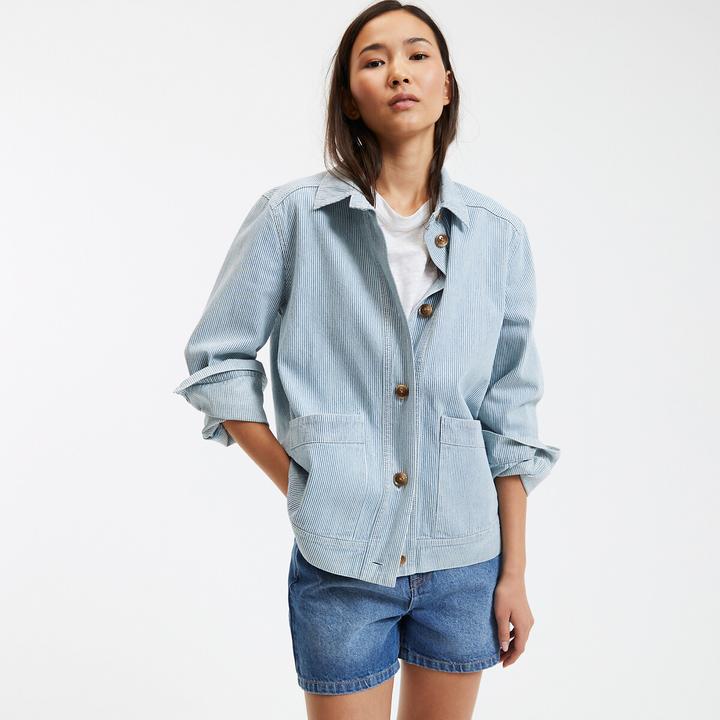 Produktbild La Redoute Collections Worker-Jacke mit Knopfverschluss (S)