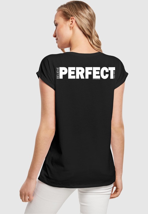 Produktbild Merchcode Ladies Believe Front Extended Shoulder Tee - 112631 (S)
