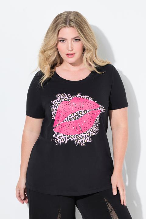 Immagine prodotto Miamoda T-shirt dal taglio comodo con design con bacio e brillantini (50)
