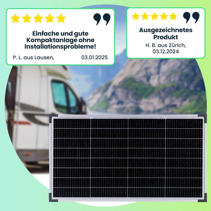 Produktbild Casativo Mobiles Solarpanel mit monokristallinen Zellen, 60 Watt, IP60 Watt, IP65 (60 W, 4.12 kg)