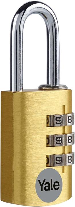 Actual product image Yale YE3CB/20/121/1/GO Padlock 20 mm Gold Combination lock