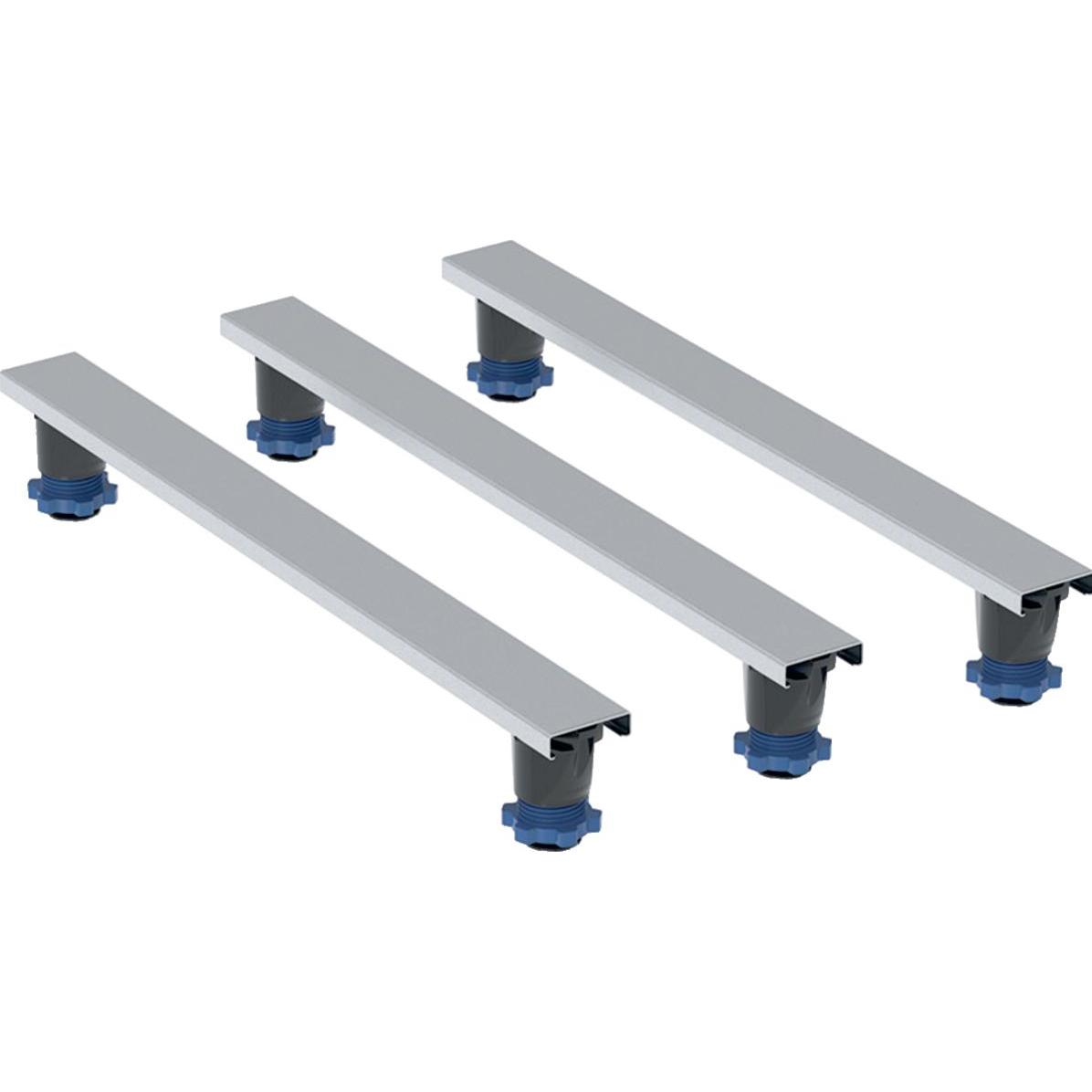 Geberit, Duschwanne, Set Füsse und Traversen für Duschwanne aus Steinharz, Füsse höhenverstellbar 9-21 cm