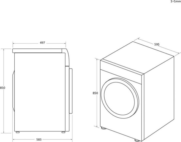 Produktbild Haier HW 90 BD14979 U1 Smart hOn App (9 kg, Links, EU-Stecker)