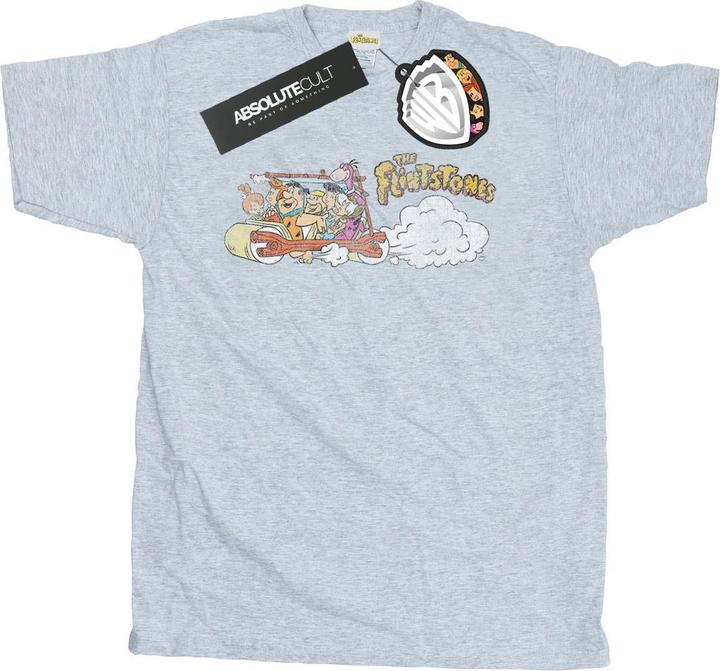 Produktbild The Flintstones Family Car Distressed TShirt (S)