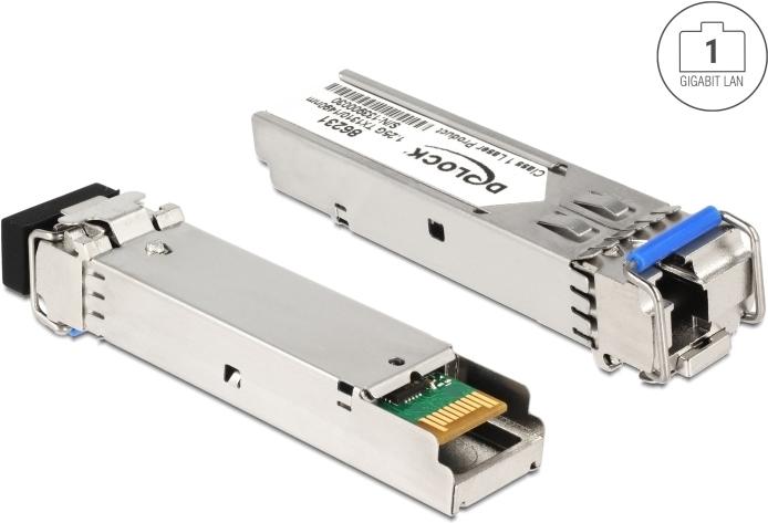 Produktbild Delock SFP Modul 1000Base-BX SM TX 1310 nm / RX 1490 nm (86231)