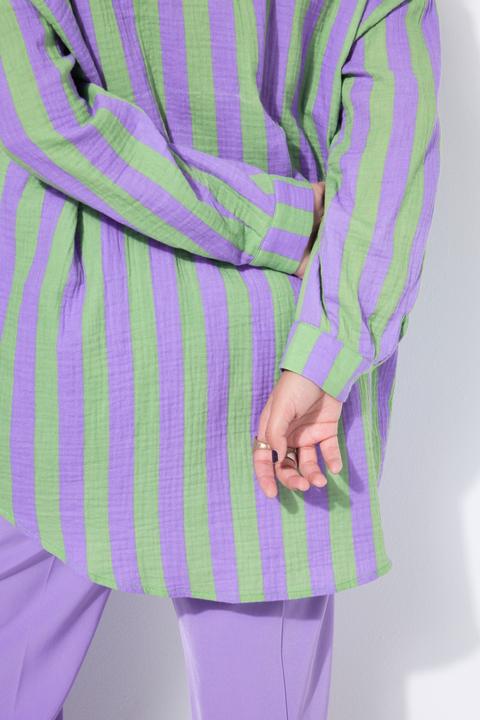 Immagine prodotto Studio Untold Camicia dal taglio oversize in mussola con righe e maniche lunghe (50, 52)